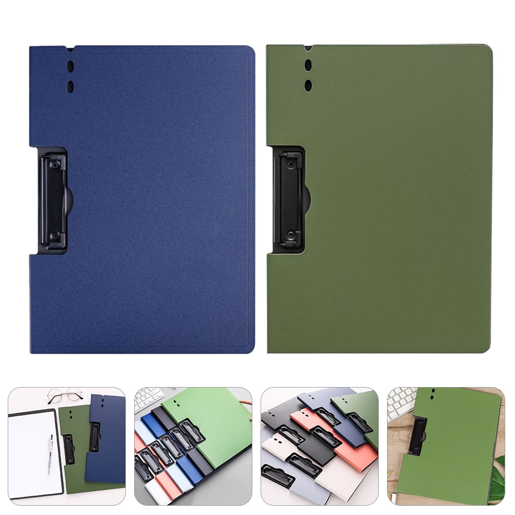 Toyandona File Folder Board Clip File Clip Boards Blue Foamed PP 2Pcs