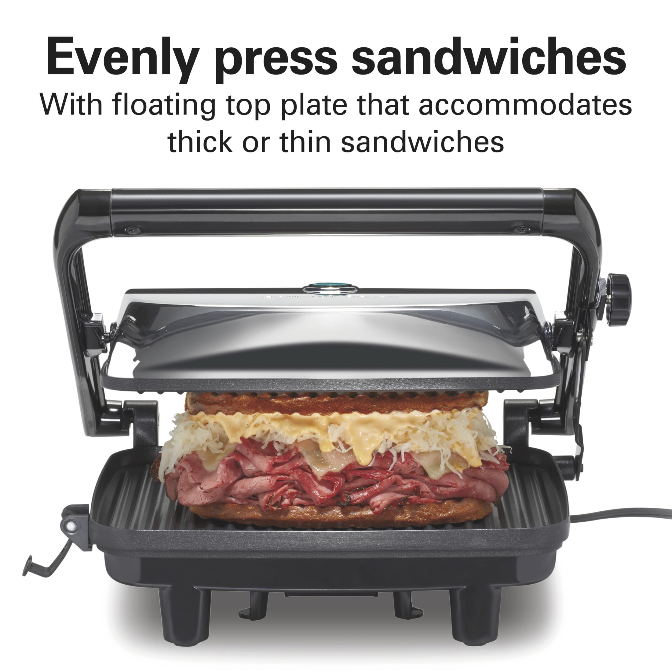 Hamilton Beach Panini Press and Indoor Grill, 10