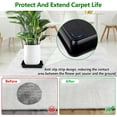 thumbnail image 4 of GIXUSIL 10Pcs Square Plant Saucer 9 x 9 inch, Heavy Duty Plant Water Catcher Tray, Plastic Drip Trays for Potted Plants, Plant Trays for Indoors Outdoor No Holes(Black,1.26 Inch Deep ), 4 of 6