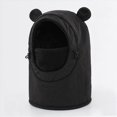 thumbnail image 6 of NOLDARES Kids Ski Mask for Boys Girls,Balaclava Fleece Winter Face Mask Hat for Kids Toddler, Warm Hood Neck Scarf(K109-Black), 6 of 9