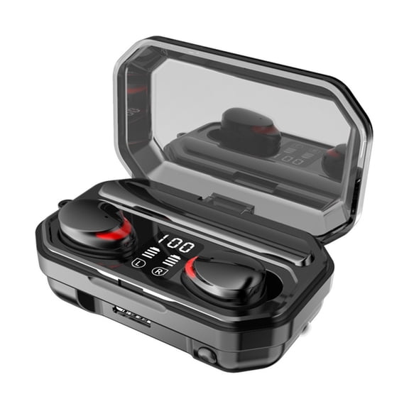 LEHOZIHEQ Wireless Earbuds, Bluetooth Earbuds, Wireless Charging Case, Stereo Bass Digital Display, for Phones Computer Sports Gaming Workout