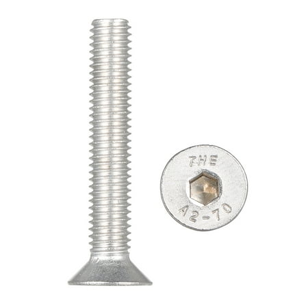 

Andoer DIN7991 304 Stainless Steel Allen Bolt Socket Screws Hex Screw M5*30