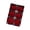 Burgundy, variant on Christmas Velvety Gift Set 6Pcs Flocking Tree Decorations Sturdy Holiday Party Decorative