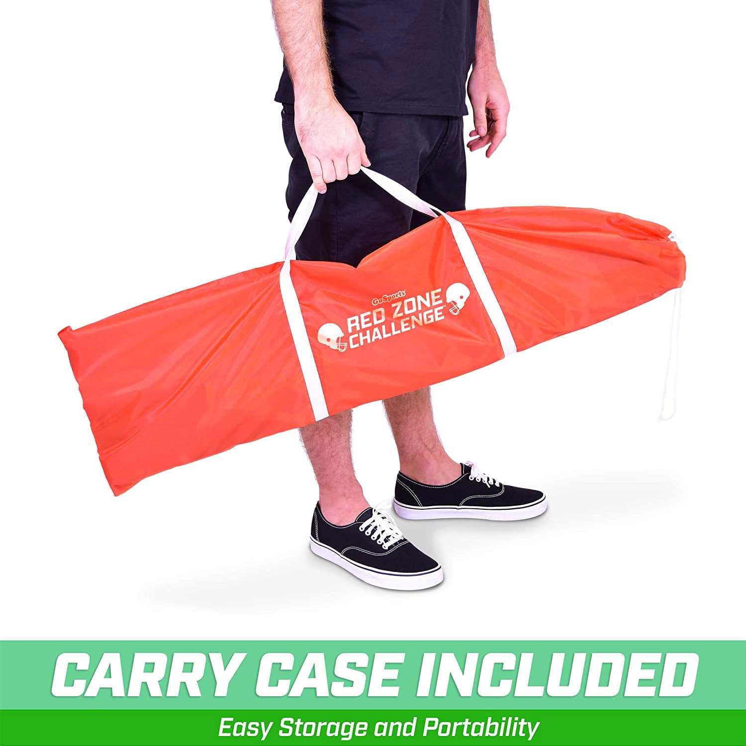 GoSports Red Zone Challenge Football Toss Game - Includes Target, 4 Footballs, Scoreboard and Case