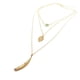 thumbnail image 1 of Guardurnaity Collar multicapa para mujer, colgante de aleación, cuentas de hojas, diseño Simple, collar largo, joyería para el cuello Ropa, zapatos y accesorios Miscelánea, 1 of 6