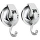 thumbnail image 1 of Paquete de 2 ganchos de vacío Gancho de succión Ba?o Cocina Puerta de vidrio Colgar en la pared Ganchos de pared de servicio pesado Sostiene Bata Albornoz Ganchos para colgar hasta 5 kg, ZefeiWu 1327533494458, 1 of 1