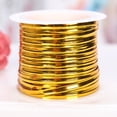 thumbnail image 1 of BUYISI Wire Tie Multicolor Gift Packaging Wrap Ribbon Rope Food Bread Bag Sealing Tying Twine For Home Kidtchen Supplies Gold, 1 of 5