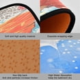 thumbnail image 3 of Kitchen Floor Mat 2 Sets Carpet Floor Mat Kitchen Mat Bathroom Mat Living Room Mat Bedroom Mat Absorbent Delicate Fabric No Ball Red Carp, 3 of 7