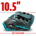 thumbnail image 2 of Franklin Sports Shok Sorb Kids Baseball + Teeball Glove - Youth Baseball, Softball + Teeball Glove for Boys + Girls - Right Hand Throw - Blue - 10.5", 2 of 8