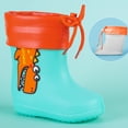 thumbnail image 3 of Botas de goma para niños, niñas y niños, botas de lluvia ligeras, botas de goma antideslizantes impermeables con cordón, 3 of 6