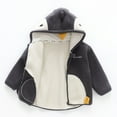 thumbnail image 3 of GYRATEDREAM Toddler Girls Boys Hooded Fleece Jacket Baby Cartoon Animal Zip Up Outwear Coat Infant Fall Winter Clothes for 6M-5T, 3 of 8