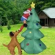 thumbnail image 4 of Perro inflable persigue a Papá Noel, perro trepador de árboles, árbol de Navidad de 1,8 m, modelo de gas luminoso inflable, perro tira de los pantalones, modelo de gas, 4 of 4