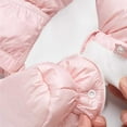 thumbnail image 7 of AINIYS Kids Padded Snowsuit Set with Hooded Neckline, Zip Closure, Warm Design with Booties Children's Clothing for Winter & Outdoor Wear Pink 6 Months, 7 of 7
