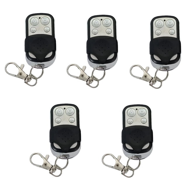 Control Remoto de 433 MHz Puerta ElectróNica Abridor de Puerta de Garaje Duplicador de Control Remoto CóDigo de Aprendizaje Llave del AutomóVil - 5PCS