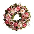 thumbnail image 2 of Corona floral para puerta, guirnalda decorativa para fotos, decoración artificial para el hogar, ideal para fiestas y celebraciones en, 2 of 8