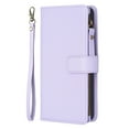 thumbnail image 2 of for Samsung Galaxy S21 Ultra Zipper Wallet Case for Women & Men with Credit Card Holder Wrist Hand Strap Kickstand, PU Leather Flip Magnetic Clasp Purse Cover for Samsung Galaxy S21 Ultra,Purple, 2 of 10