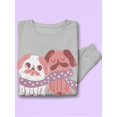 thumbnail image 3 of Lovely Pugs Sweatshirt Women -Smartprints Designs, Female XX-Large, 3 of 4