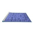 thumbnail image 2 of Ahgly Company Machine Washable Indoor Rectangle Oriental Blue Industrial Area Rugs, 8' x 10', 2 of 4