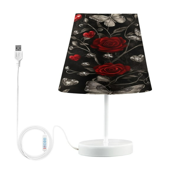 YAZAOO Table Lamp Creative Gothic Romance Pattern Simple Pattern Night Light