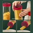 thumbnail image 4 of Neoyler Tall Airtight Food Storage Container with Lid for Spaghetti Noodles Flour Cereal Coffee Beans Dishwasher Safe Transparent BPA Free Kitchen Pantry Organizer Jar, 4 of 7