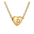 thumbnail image 1 of 26 iniciales en forma de corazón collar alfabeto para las mujeres Collares de acero inoxidable para las mujeres A Z 26 iniciales alfabeto collares de oro para las mujeres niñas, 1 of 5