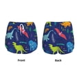 thumbnail image 5 of Lsque Dinosaurs Printed Women's Running Shorts with Liner Pockets,Elastic Quick Dry Workout Athletic Gym Yoga Shorts,Womens High Waist Shorts-X-Large, 5 of 9