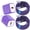 Purple, variant on 2 Pack Type C Charger Fast Charging QC 3.0 18W with 2Pcs 10FT USB-C to C Braided Type C Charging Cables, USB C Wall Charger Compatible with iPhone 17/16/15 Pro Max iPad Pro Galaxy S26 Android, Purple