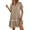 Khaki, variant on LIaqionyy Women Button down Dress Loose Summer Cotton Linen Dresses Short Sleeve Tunic Casual Sundresses