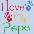 thumbnail image 2 of CafePress - I Love Pepe Infant Bodysuit - Baby Light Bodysuit, Size Newborn - 24 Months, 2 of 4