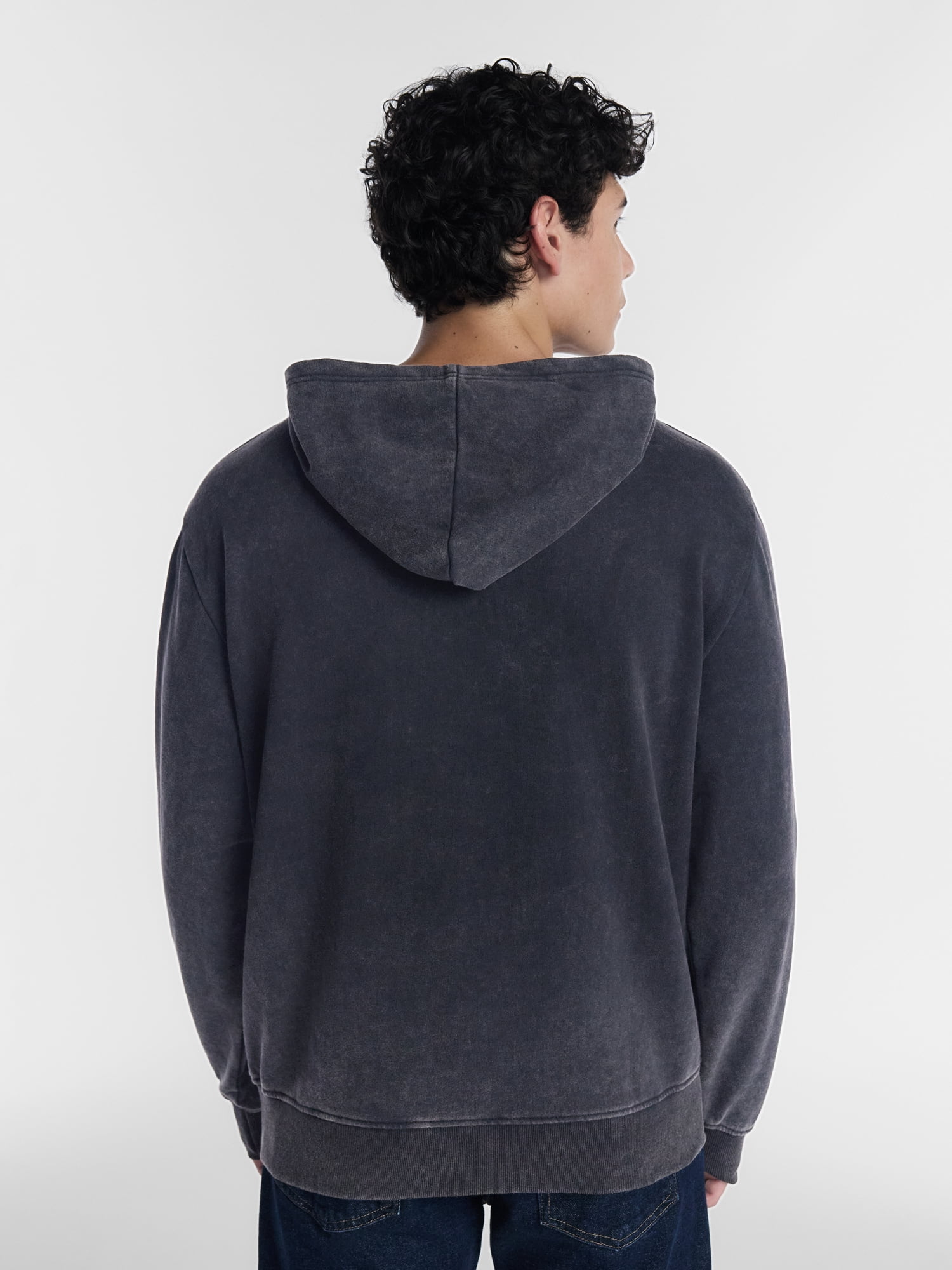 Halloween Oversized Fit Grim Reaper Graveyard Graphic Fleece Hoodie Sweatshirt, Men's Sizes XS-4XLT