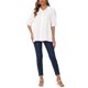 thumbnail image 2 of INSPIRAR CHIC Camisa Casual de Mujer con Botones, Túnica de Corte Suelto, Talla XS, Blanca, 2 of 5