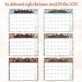 thumbnail image 5 of sixwipe 2025 Wall Calendar, 12 Monthly Wall Calendar 15 x 11 inches, Thick Paper with Julian Dates and Block for New Year and Christmas Presents, 5 of 7