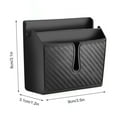 thumbnail image 2 of Ghojet Universal Front Seat Car Organizer 2 Grids Car Storage Box Reusable Adhesive Car Pocket Holder Carbon Fiber Car Storage Case Auto Accessories for Phone Eyeglasses ID Card Wallet Coin Key, 2 of 9