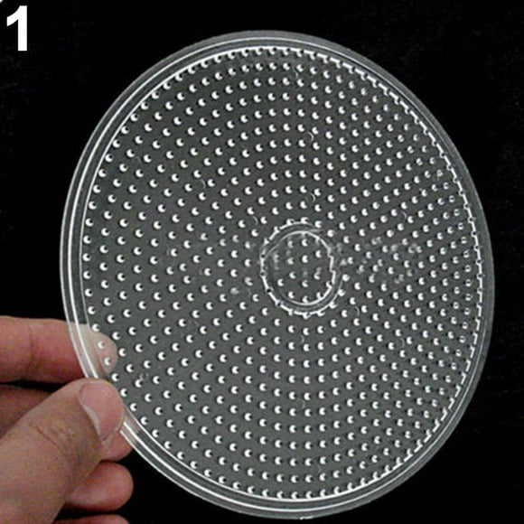 Trayknick Clear Square Hexagon Round Large Pegboards Board for Hama Fuse Beads Kids Toy Circle