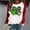 Red, variant on Tponi St Patricks Day Shirt For Women Crew Neck Top Long Sleeve Shamrock Multicolor Saint Patricks Day Shirts Clearnce XXXL