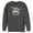 Charcoal Heather, variant on Men's Star Wars: The Mandalorian The Child Cartoon Shiny Eyes  Sweatshirt Charcoal Heather Medium