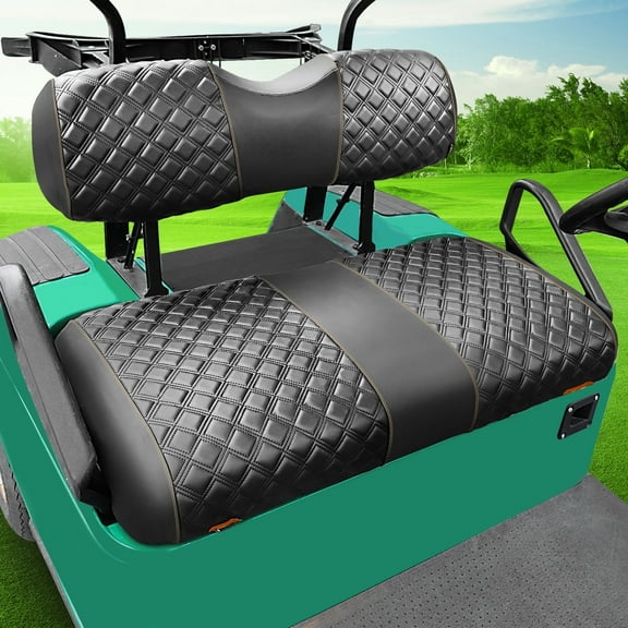 Roykaw Golf Cart Seat Covers Kit for EZGO TXT, Breathable & Comfortable, 1 Set
