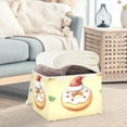 thumbnail image 5 of Christmas Cute Doughnut Foldable Storage Bin with Lid and Handle Collapsible Storage Box 16.5 x 12.6 x 11.8 inches, 5 of 7