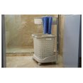 QI003311 Plastic Laundry Hamper, White