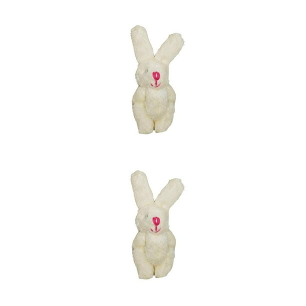 Mini conejos articulados sweethay conejito de peluche colgante Beige 4,5 cm 2Conjunto
