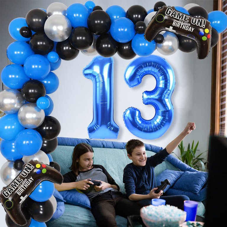 Gamer Level Up Birthday Party Decoration Balloons Centerpiece Banner  Playstation