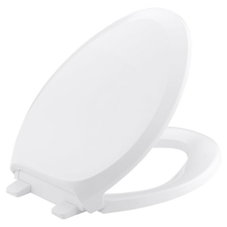 UPC 650531417169 product image for French Curve Quiet-Close Elongated Toilet Seat - Finish: White | upcitemdb.com