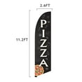 thumbnail image 6 of Pizza Feather Flag Kits - 13.5ft Flag Complete Pole Set, Ground Stake, Cross Base and Weight Bag - Great for Businesses, Storefronts, Sales - Printed in The USA, 6 of 7