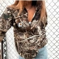 thumbnail image 2 of Hot-Selling Autumn Winter Kaha Print Women's Zipper Half Turtleneck Sweatshirt Top, 2 of 5