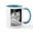 White/Blue Inside, variant on CafePress - Gorgeous White Wolf Mugs - 11 oz Ceramic Mug - Novelty Coffee Tea Cup