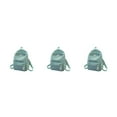 thumbnail image 4 of pitrice Velvet Backpack Solid Color Polyester Lining Easy Matching for Zipper Student Girls University Schoolbag Birthday Gift Green 3Set, 4 of 6