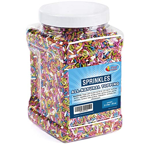 Natural Sprinkles Rainbow Rainbow Sprinkles with No Artificial Colors