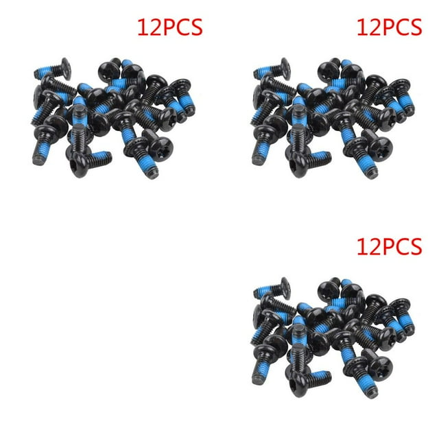 stanreset 12 Pièces Disque Frein Rotor T25 Vis Acier Leviers Vélo de Route VTT Boulons Précision Pièces de Rechange Extérieur 3PCS