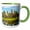 Green/White, variant on 3drose, the Famous Angkor Wat, Angkor, Cambodia, 15oz Mug