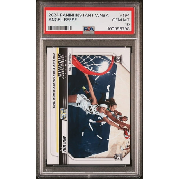 Graded 2024 Panini Instant WNBA Angel Reese #194 Rookie RC Basketball Card PSA 10 Gem Mint